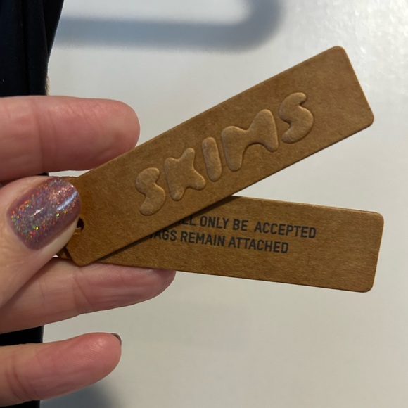 NWT SKIMS Onyx Black Soft Lounge Mini Slip Dress in Size Small - Picture 5 of 10